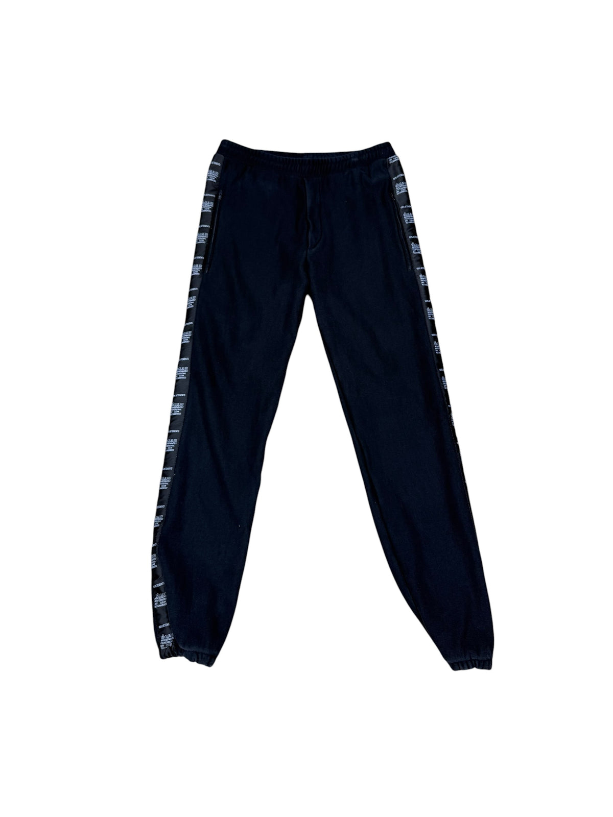 (L) Vetements Wash Label Black Sweatpants
