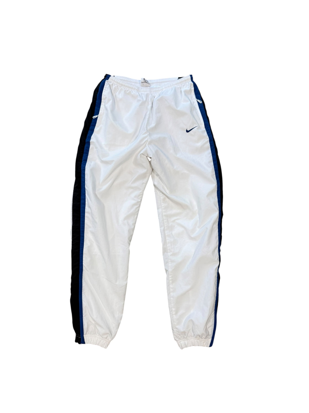 (M) 90’s Nike White Nylon Track Pants