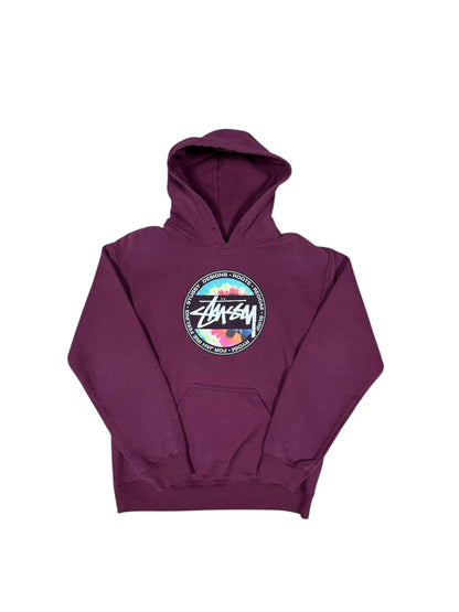 Stussy Tye Dye Logo Hoodie Sz S