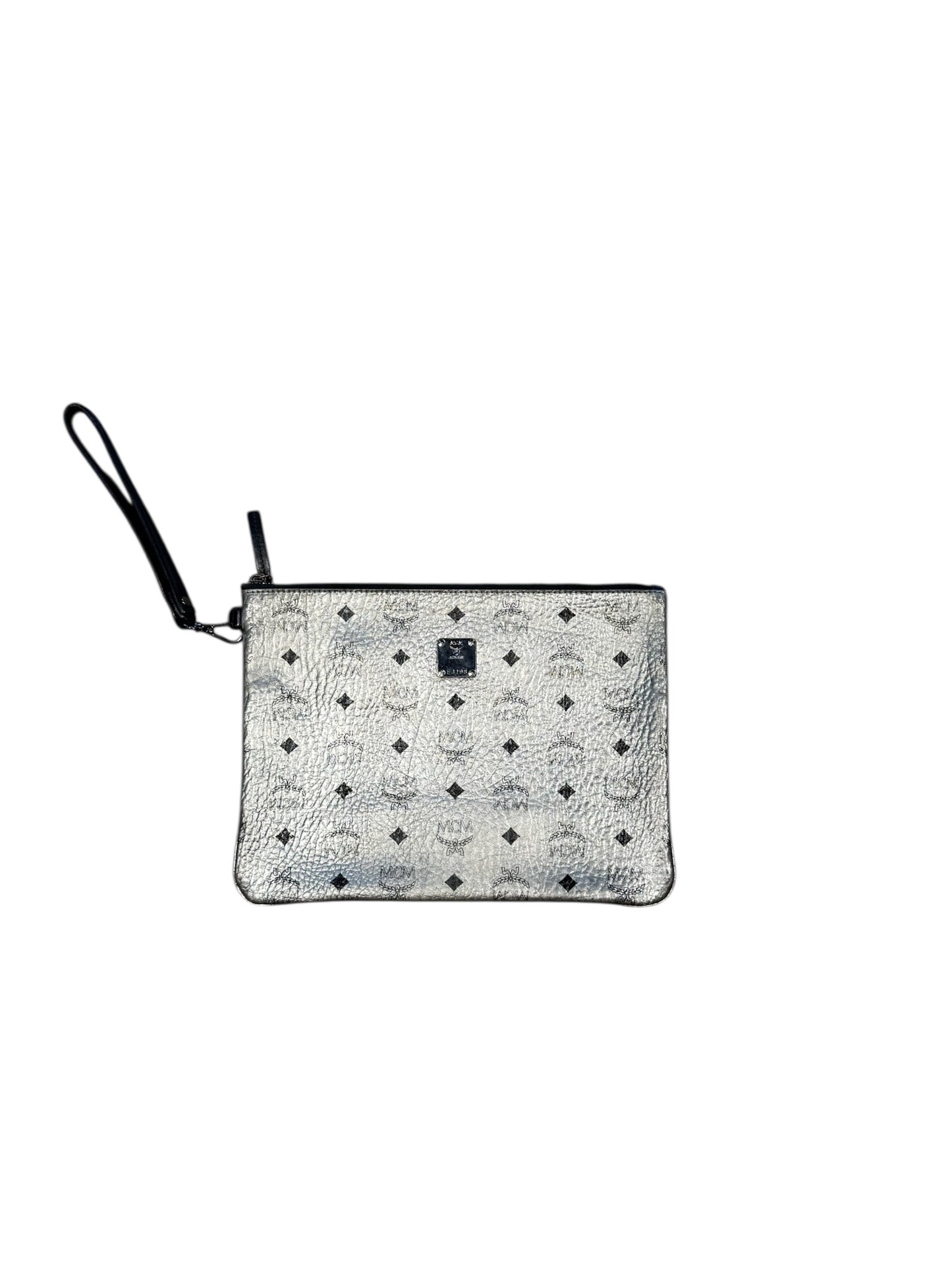 MCM Silver Clutch Bag