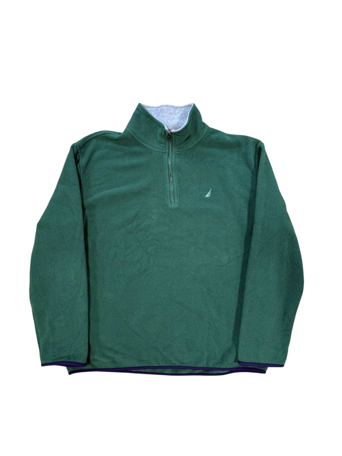(XL) Vintage Y2K Nautica Fleece Quarter Zip Sweater