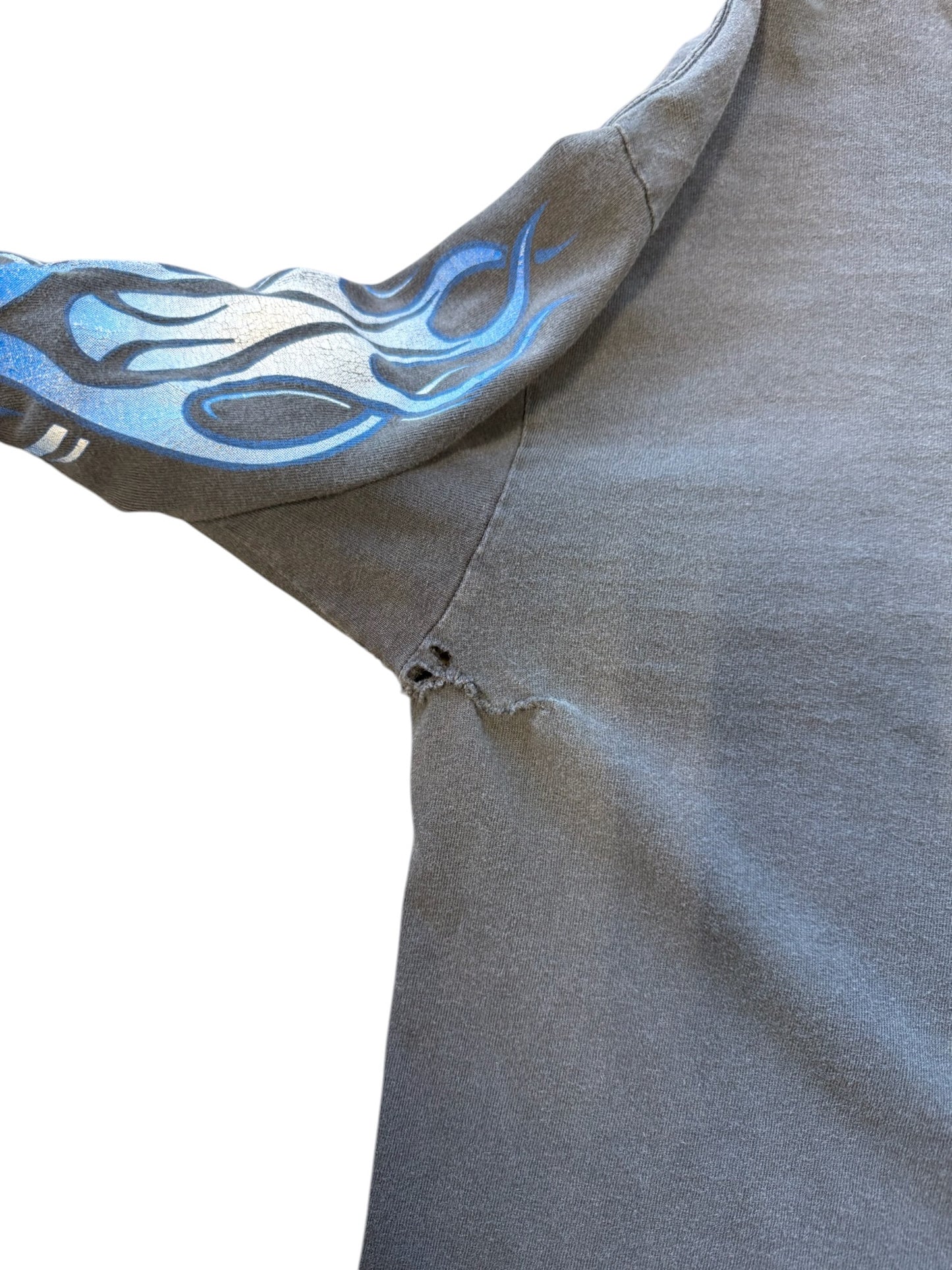 (M) 90s Archair Smile Blue Flame Longsleeve