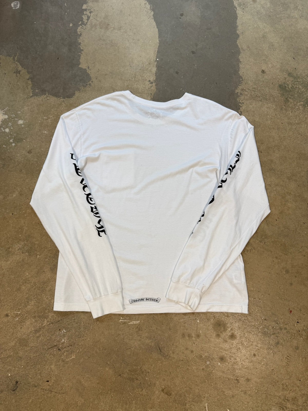 (XL) Chrome Hearts Banner Logo Longsleeve Shirt