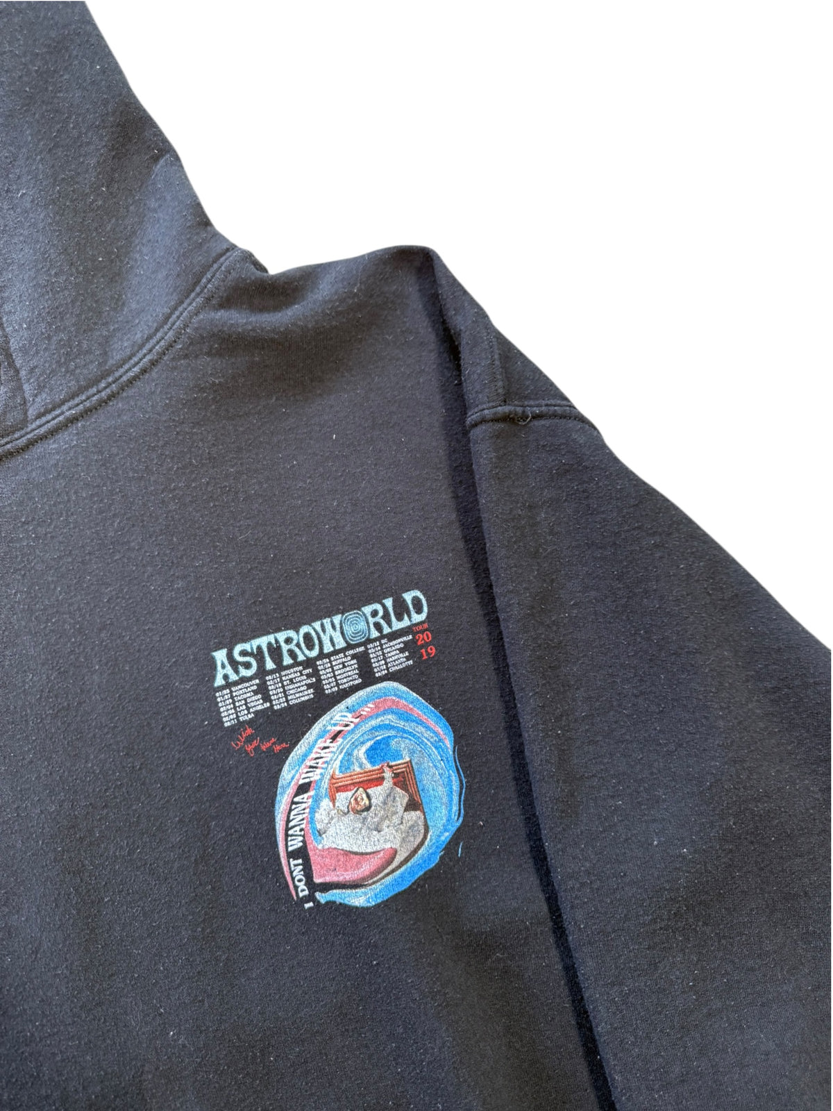 (S) 2019 Travis Scott Astroworld Black Hoodie