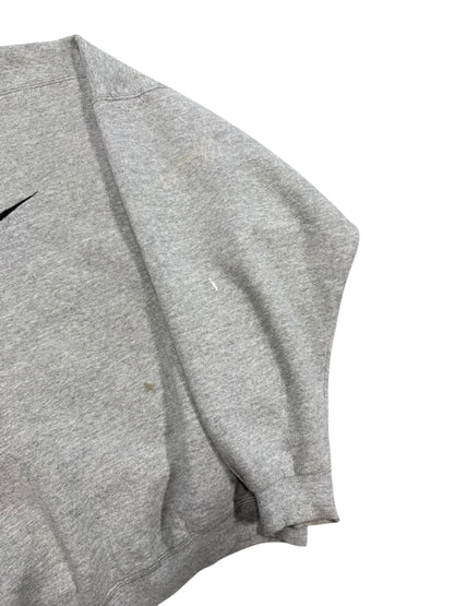 (L) 90’s Nike Grey Swoosh Crewneck