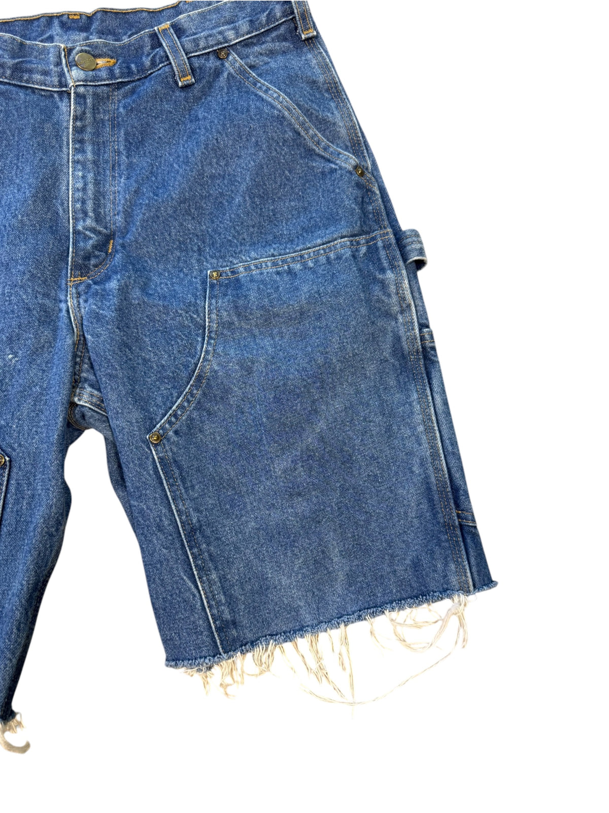 (32) Carhartt Denim Double Knee Cut Shorts
