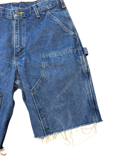 (32) Carhartt Denim Double Knee Cut Shorts
