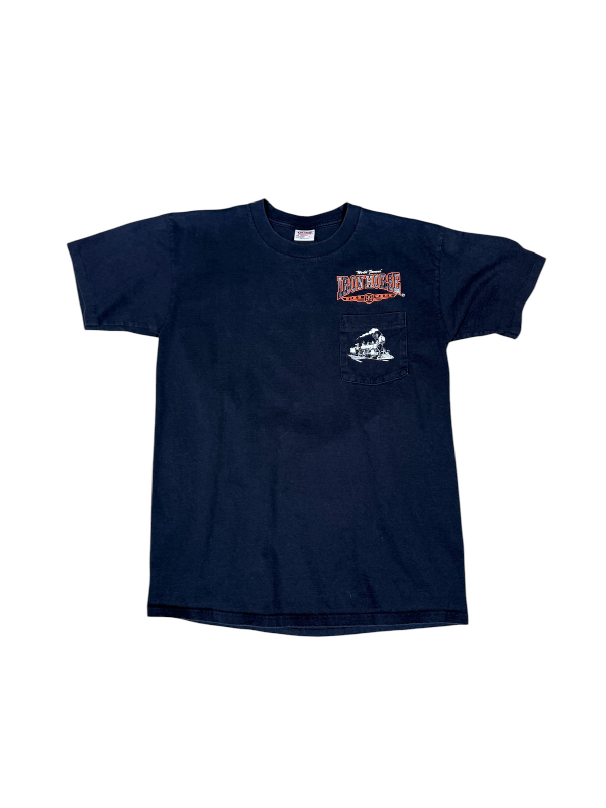 (L) 1999 Iron Horse Saloon Train Tee Black