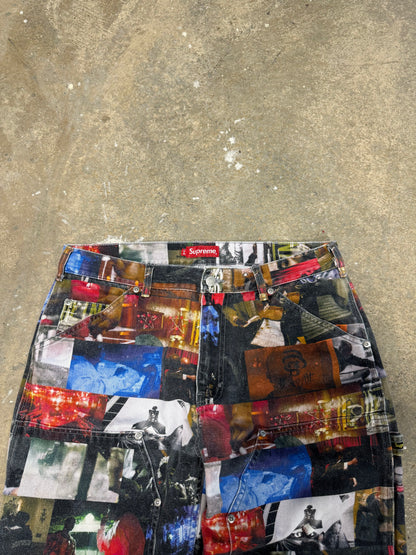 (34W) FW21 Supreme Nas and DMX Double Knee Denim Pants