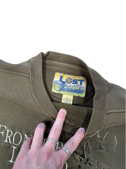 (L) Vintage Frontier Legend Buck Crewneck