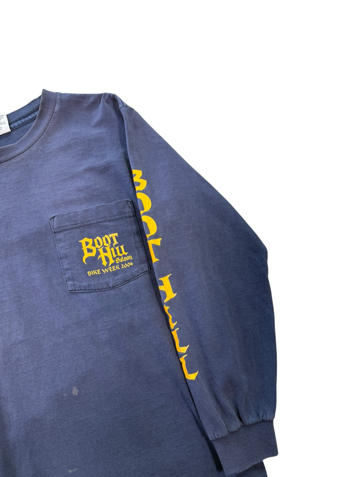 (M) 2004 Boot Hill Saloon Bike Week Navy Longsleeve