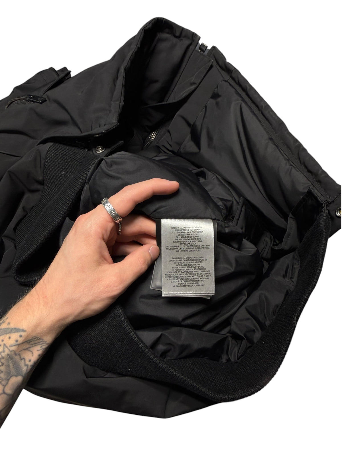 (XL) Moose Knuckles Black Parka Jacket
