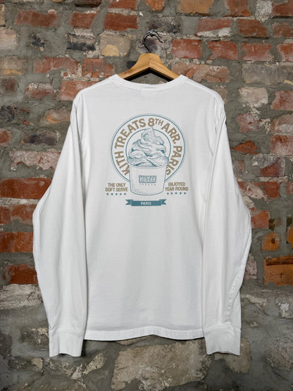 (M) Kith Treats Paris White Longsleeve Shirt