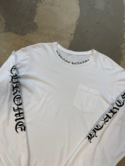 (XL) Chrome Hearts Banner Logo Longsleeve Shirt