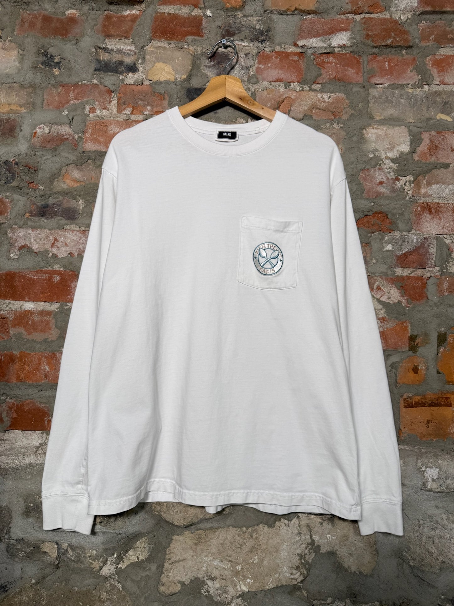 (M) Kith Treats Paris White Longsleeve Shirt
