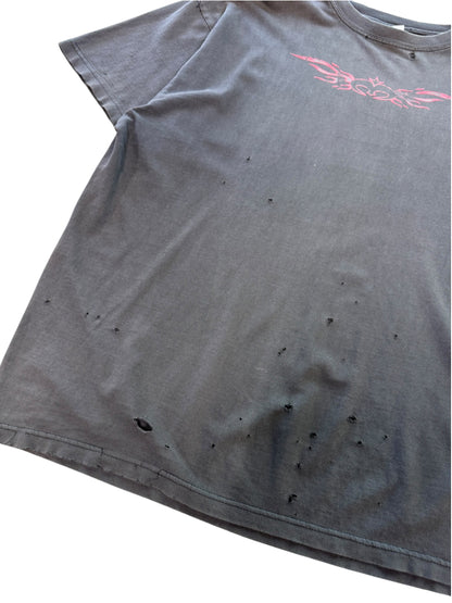 (XL) Vintage USA Choppers Tribal Thrashed Black Tee
