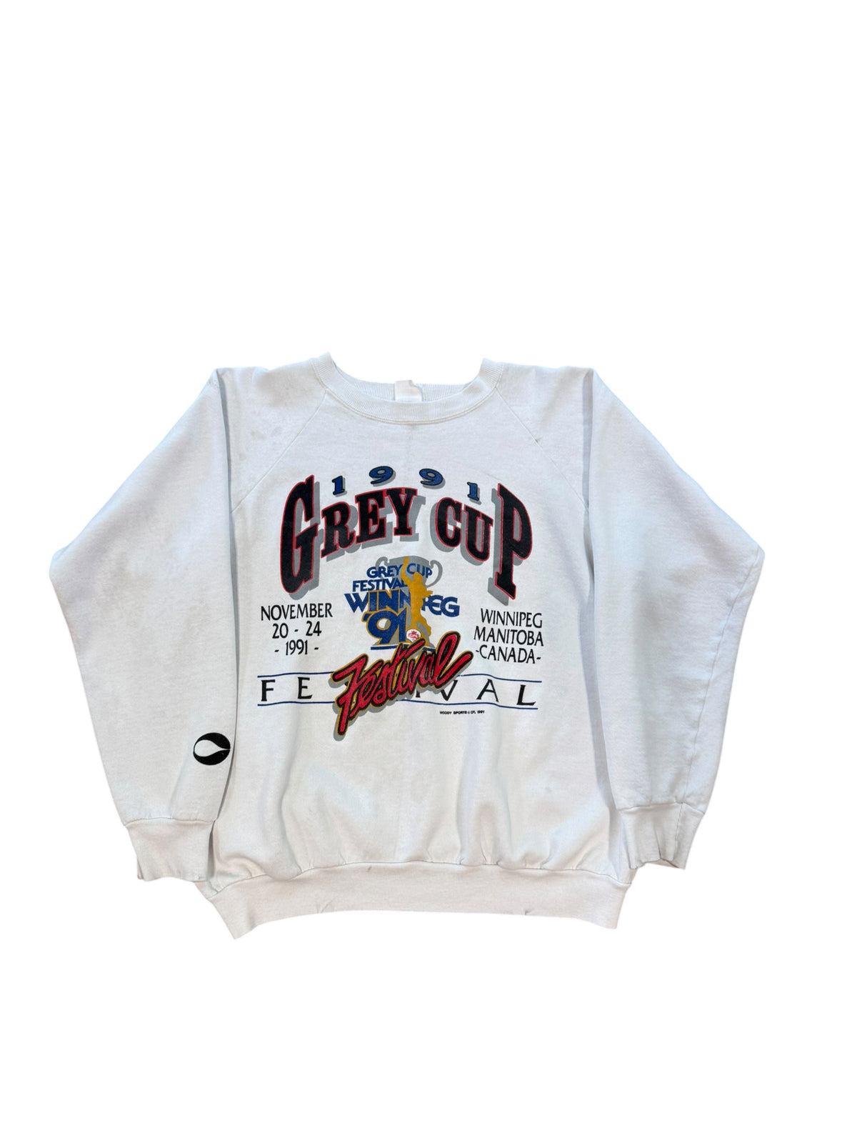 (L) 1991 Grey Cup Football CFL Crewneck
