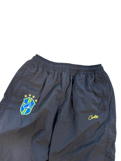 (M) Corteiz Brazil Olympic Baggy Nylon Pants