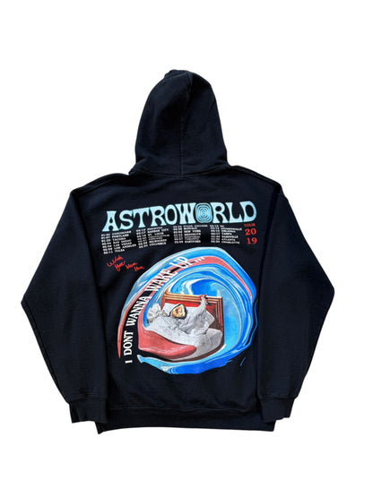(S) 2019 Travis Scott Astroworld Black Hoodie