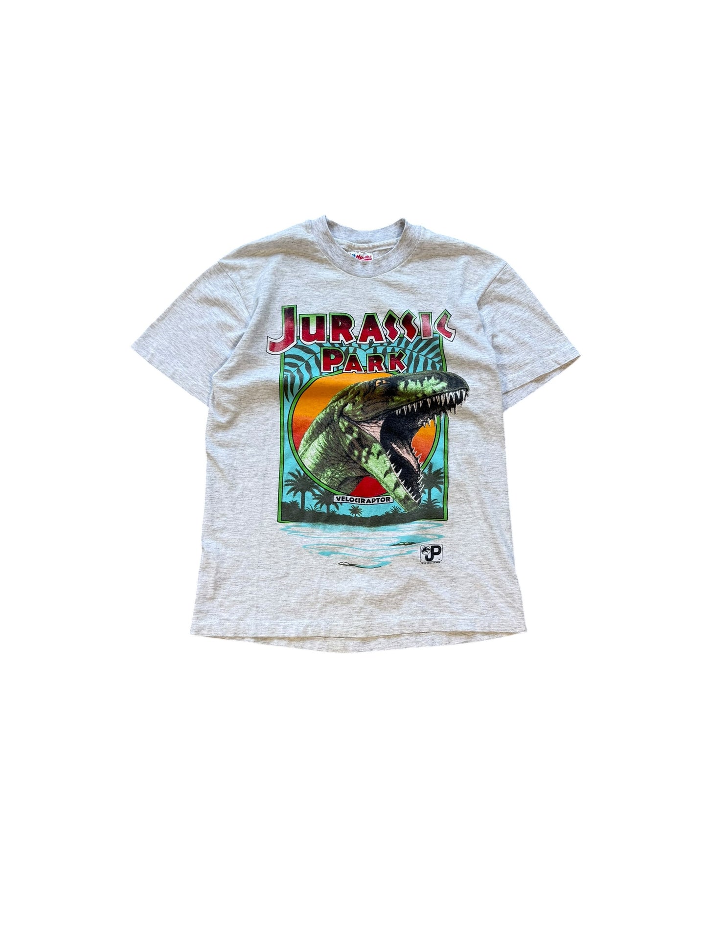 (M) 1993 Jurassic Park Velociraptor T-Shirt