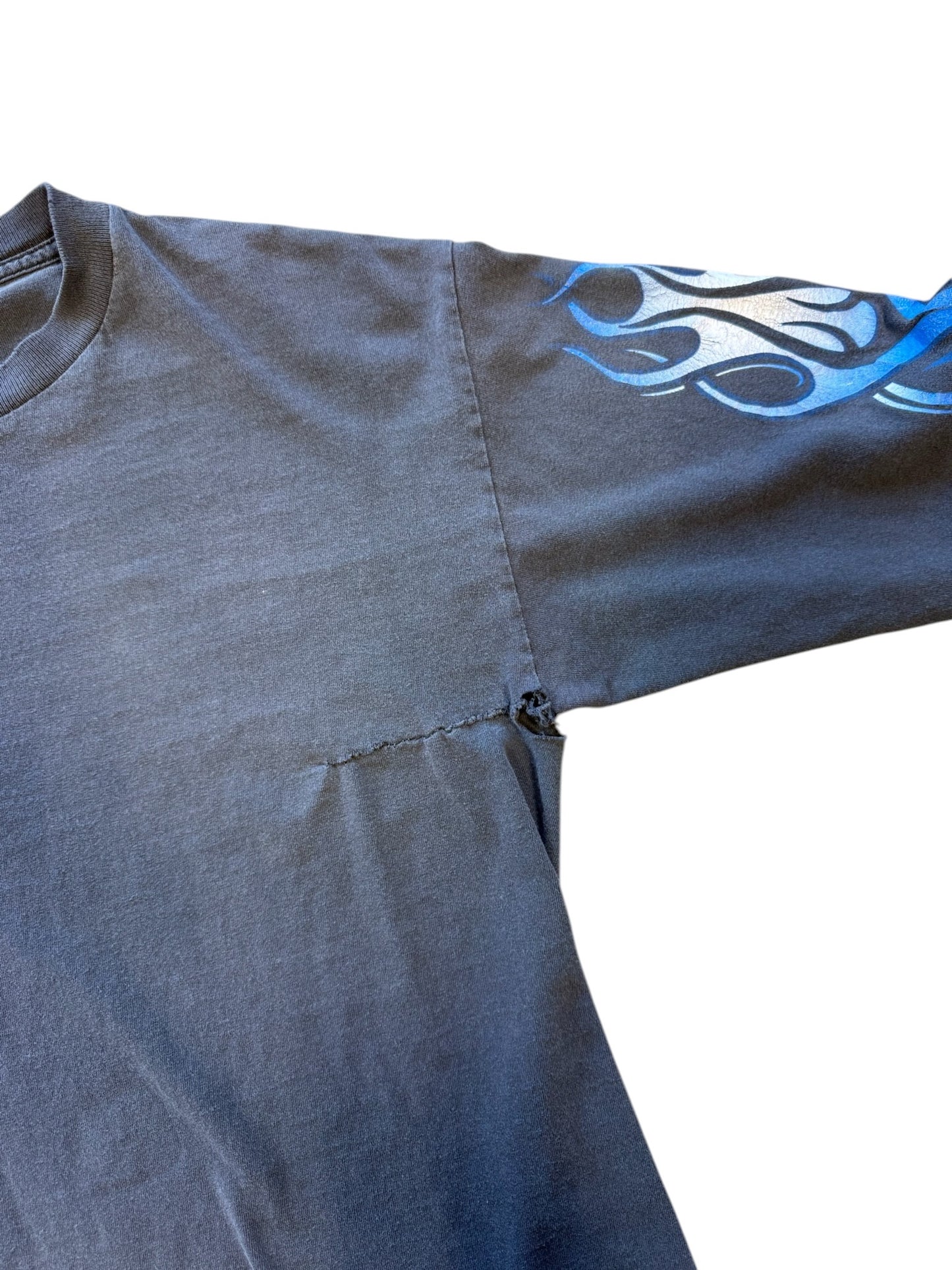 (M) 90s Archair Smile Blue Flame Longsleeve
