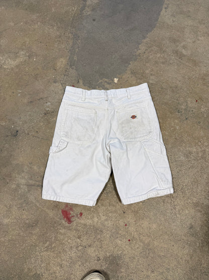 (30W) Vtg Dickies White Carpenter Shorts