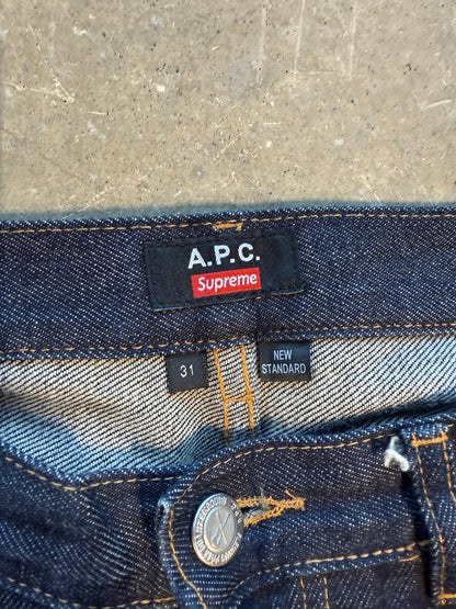 2009 Supreme A.P.C. Fuck Em Salvage Denim Sz 31 Waist
