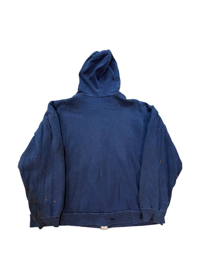 (XL) 90’s Dickies Thrashed Thermal Lined Zip Up Sweater