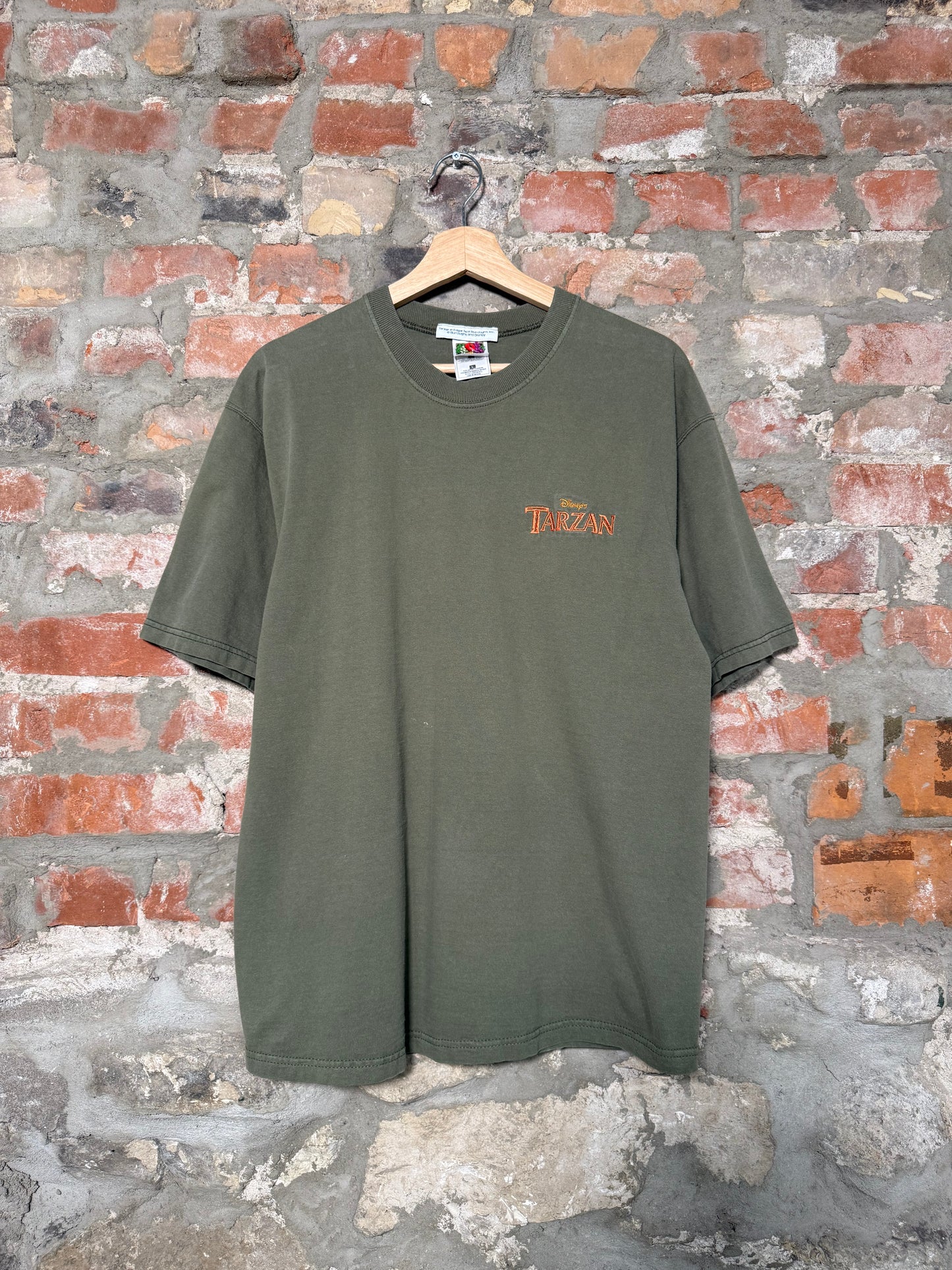 (L) 00s Disney Tarzan Green T-Shirt