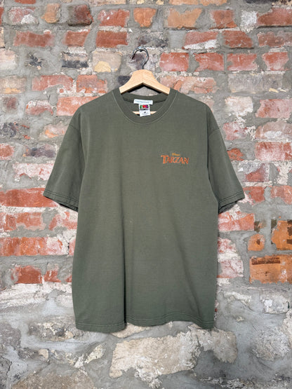 (L) 00s Disney Tarzan Green T-Shirt