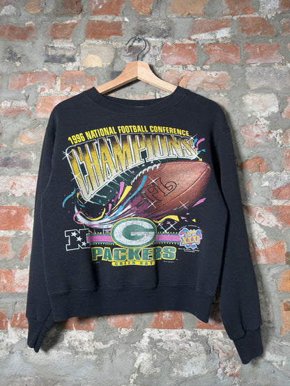 1996 Green Bay Packets Youth Crewneck Sz M