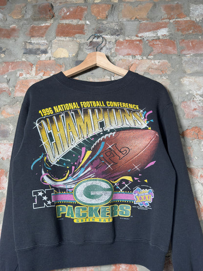 1996 Green Bay Packets Youth Crewneck Sz M