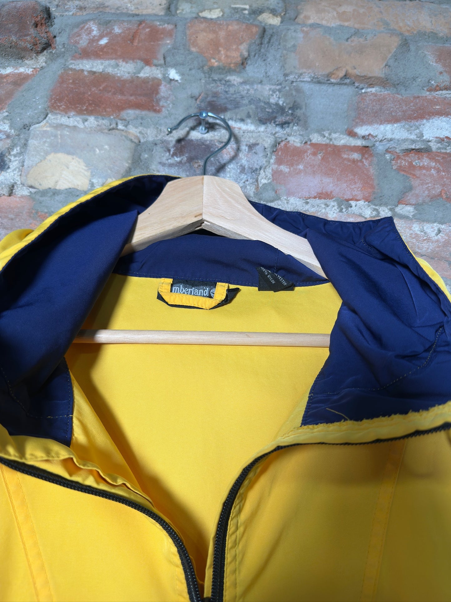 Vtg Timberland Performance Yellow Windbreaker Sz L