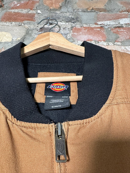 Vtg Dickies Workwear Vest Beige Sz XL