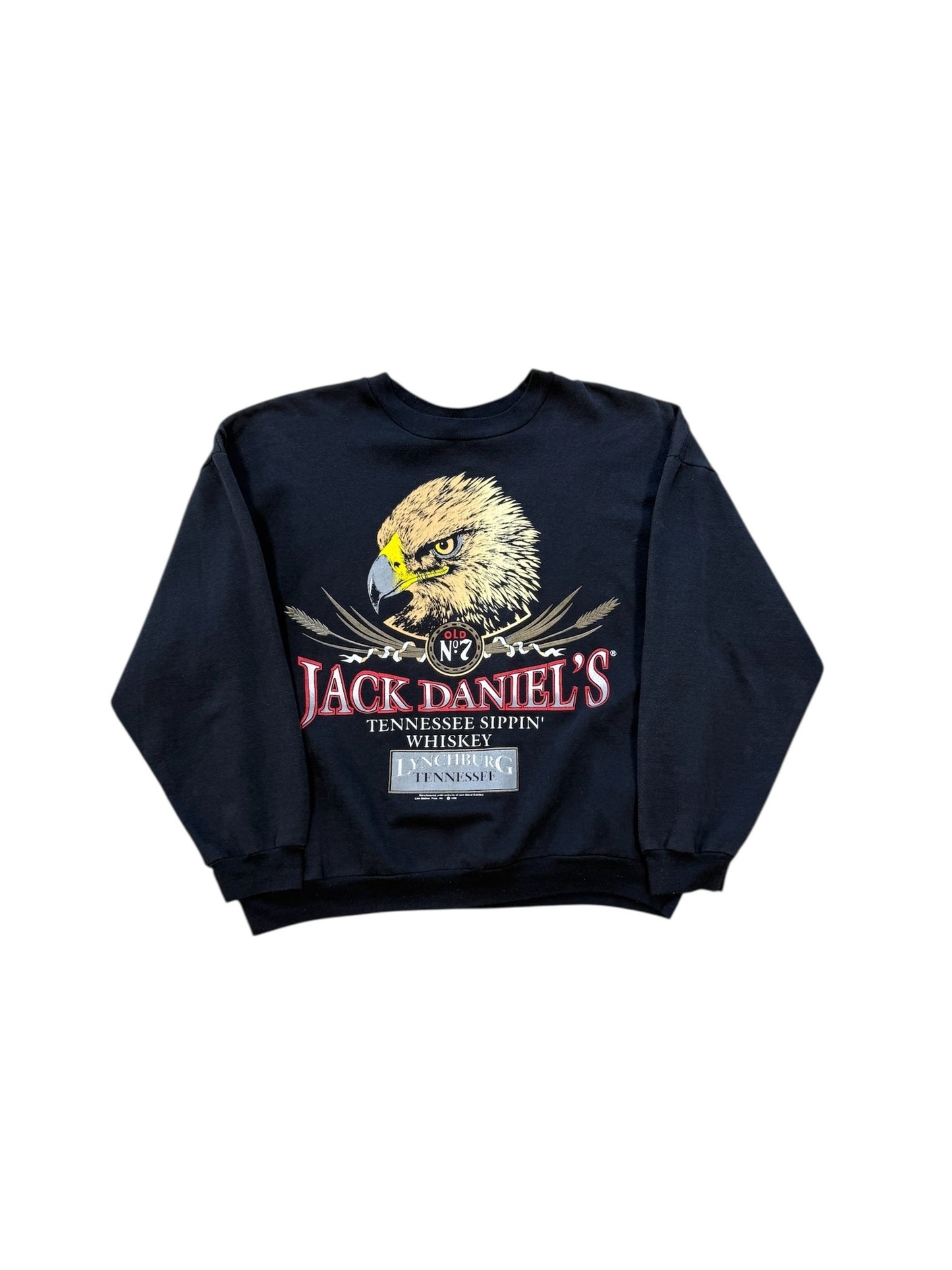 1990 Jack Daniels Whiskey Bald Eagle Crewneck Sz L