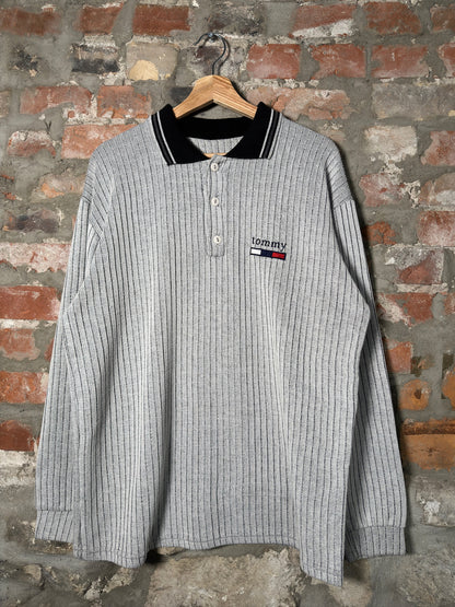 Y2K Tommy Hilfigure Long Sleeve Shirt Sz L