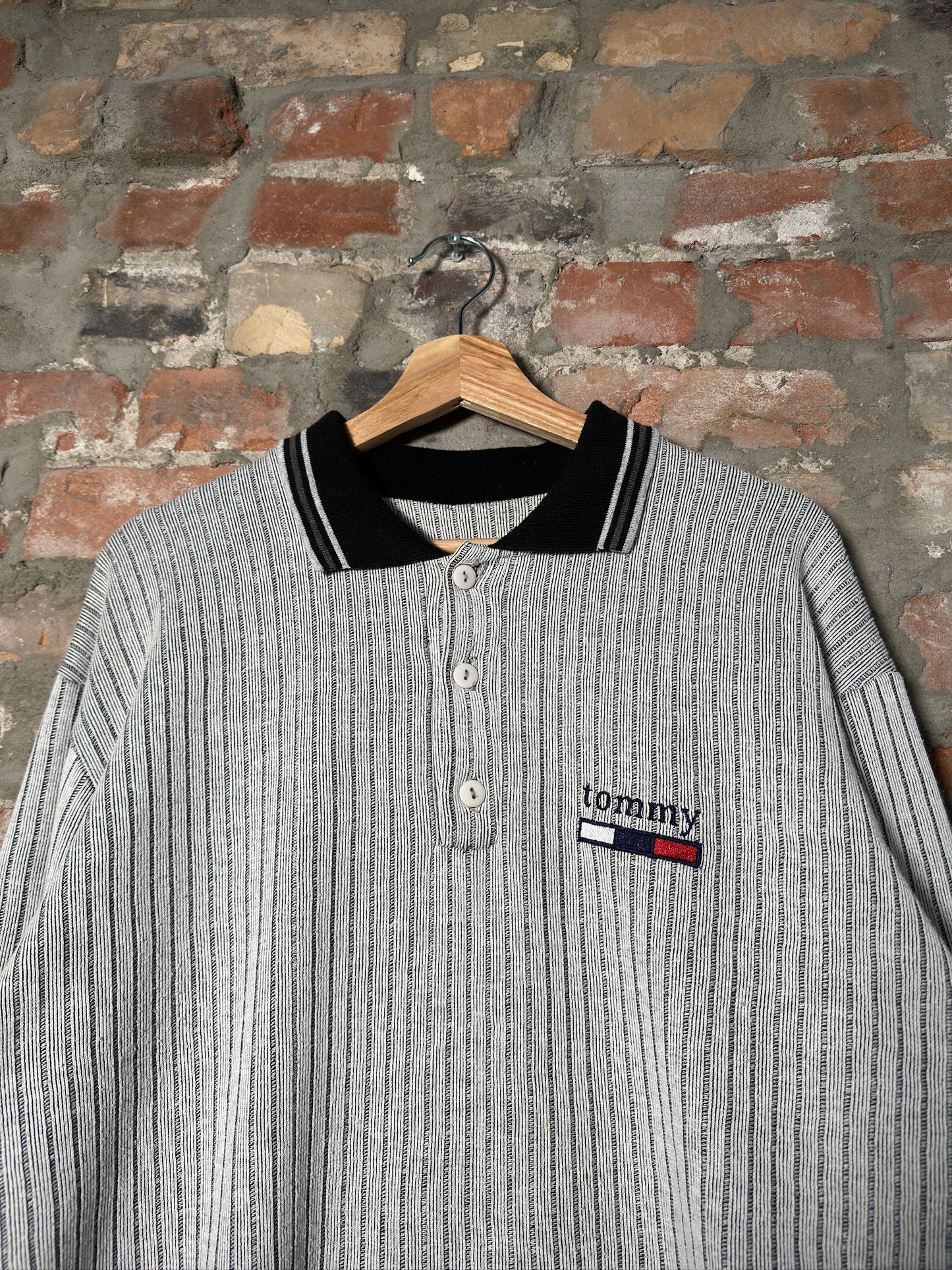 Y2K Tommy Hilfigure Long Sleeve Shirt Sz L