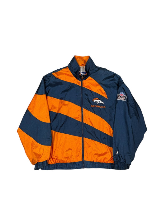 90s Denver Broncos Pro Player Windbreaker Sz L