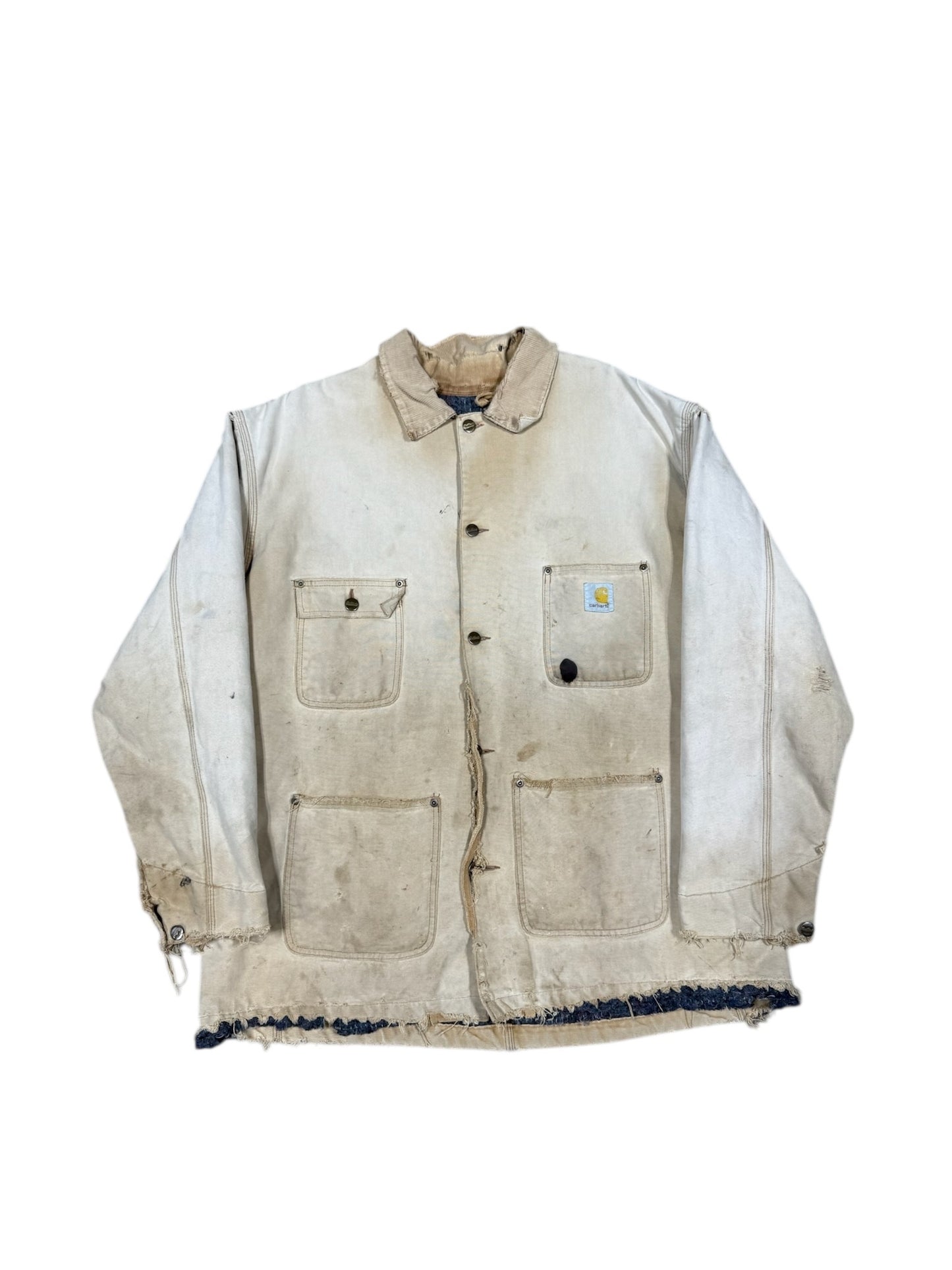 90s Carhartt Distressed Blanket Lined Barn Jacket Sz XL