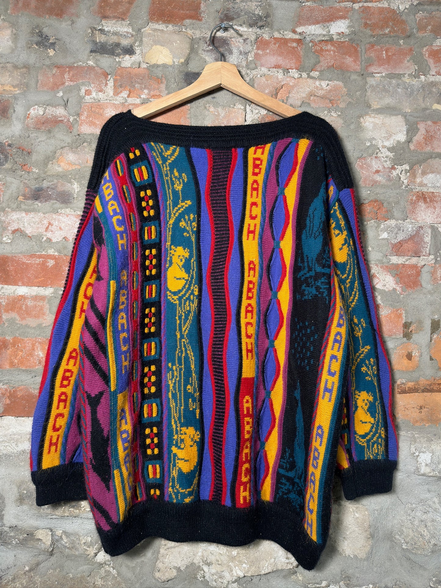 90s Chelean 3D Style Knit Sweater Sz L