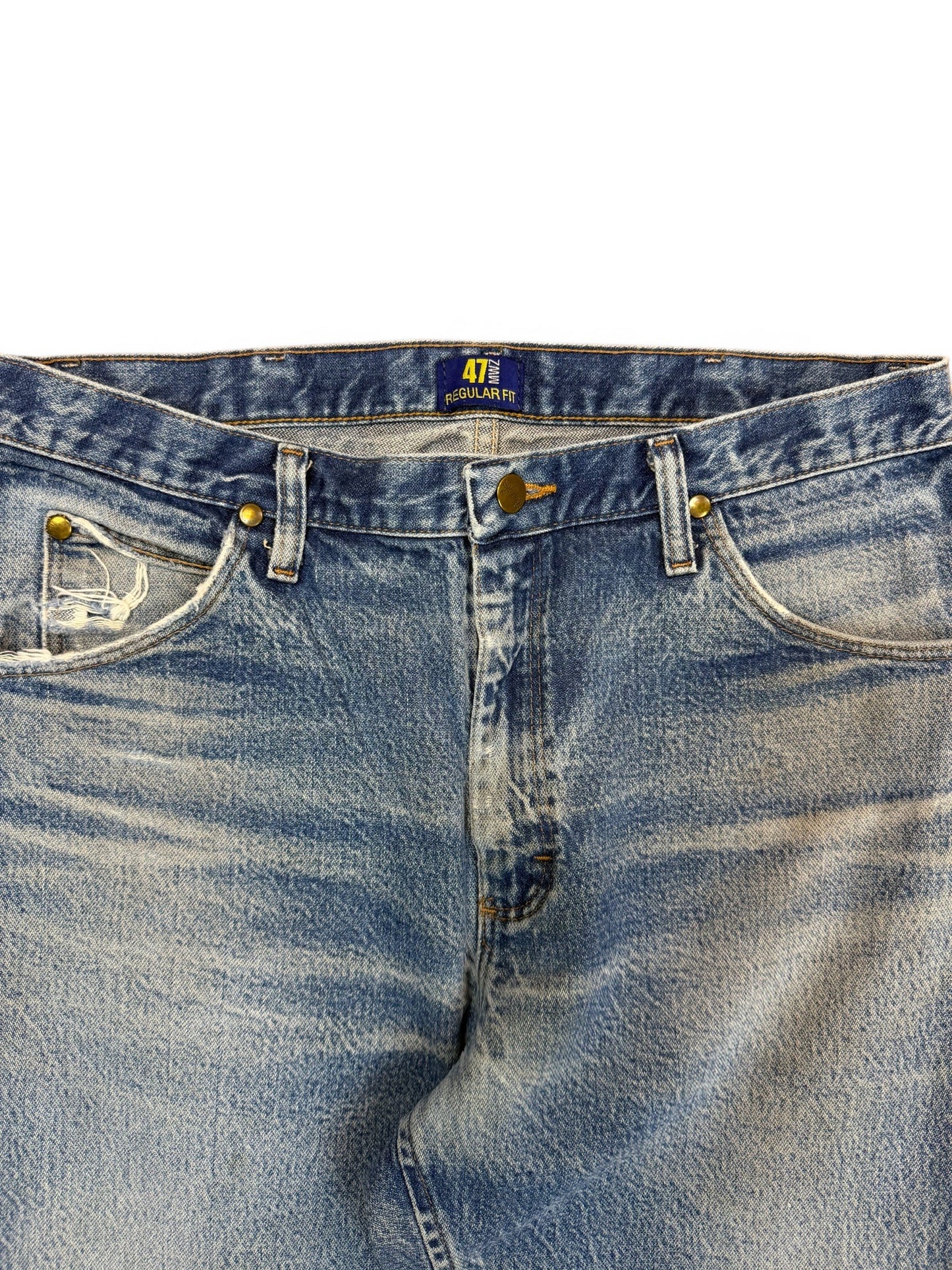 (34W) Vintage Wrangler Blue Jeans