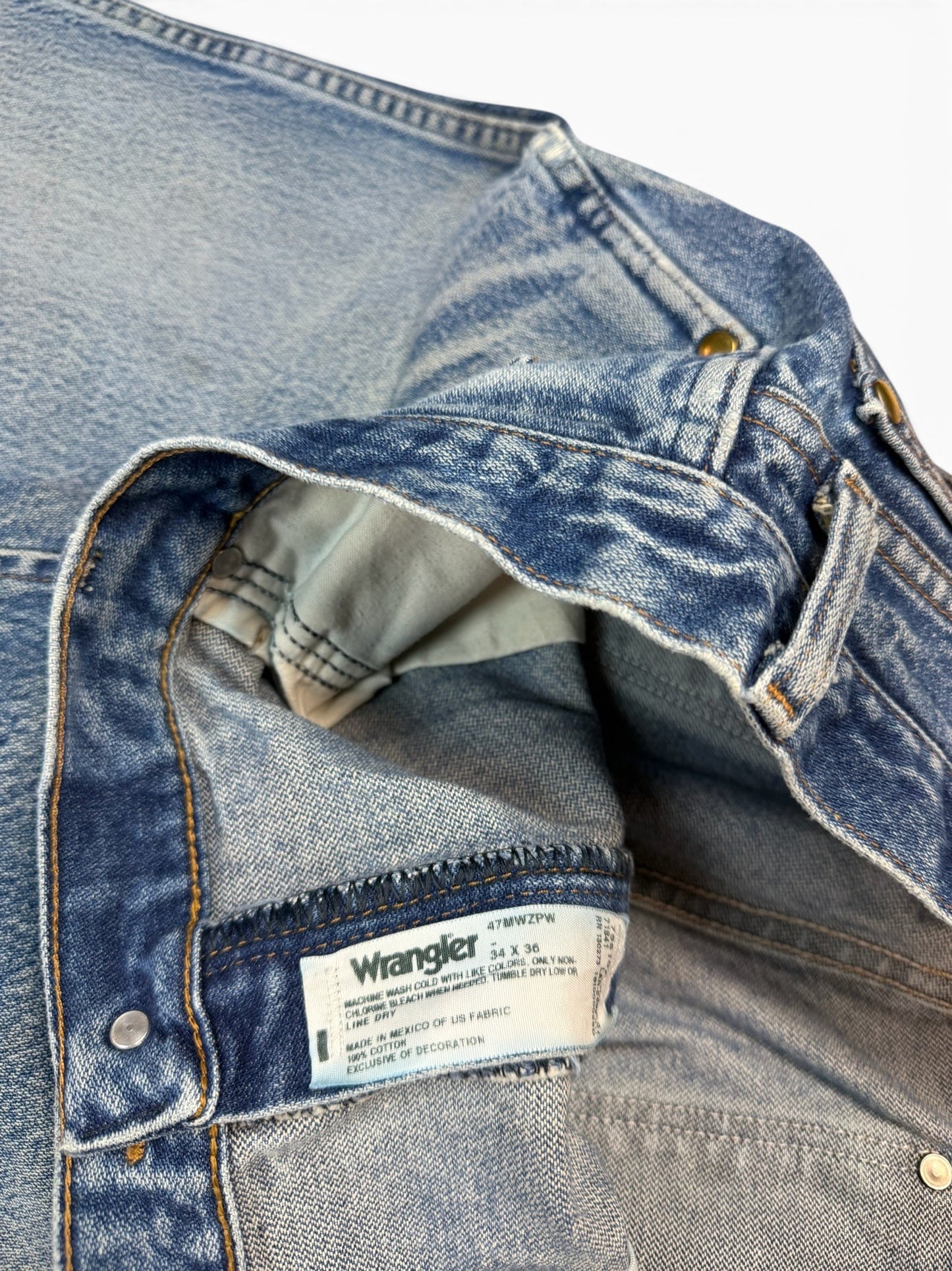 (34W) Vintage Wrangler Blue Jeans