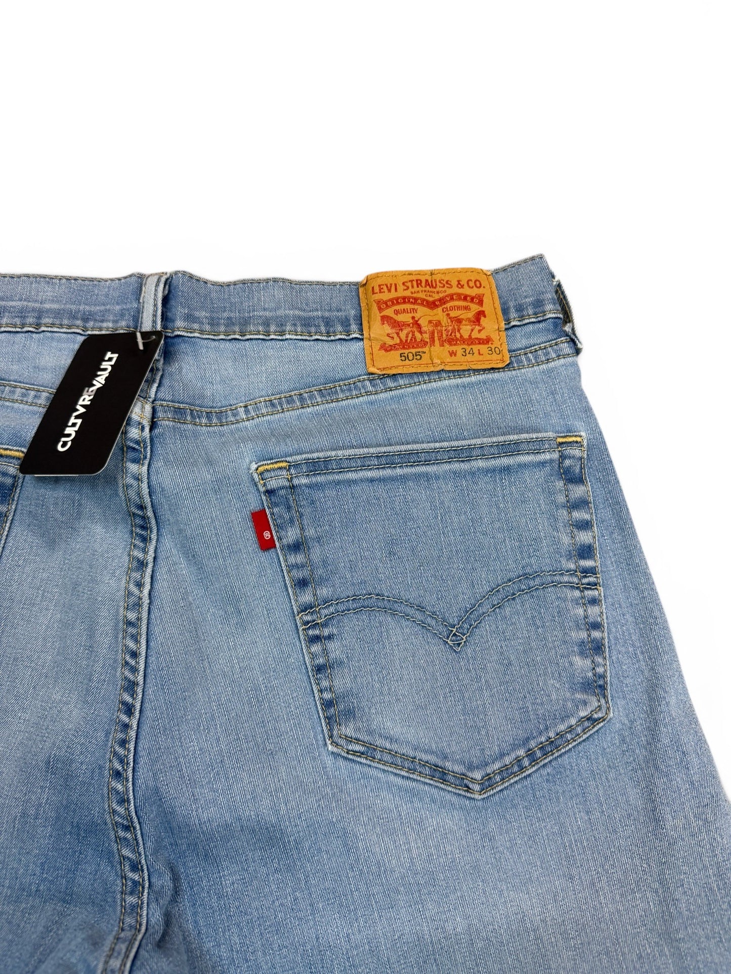 (34") Vintage Levi 505 Blue Jeans