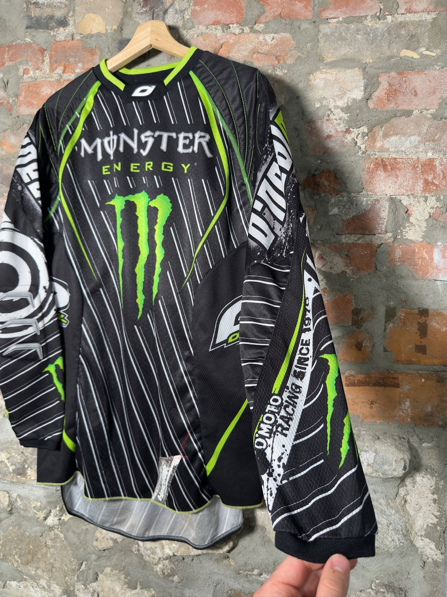 Y2K Monster Energy Motocross Jersey Sz S