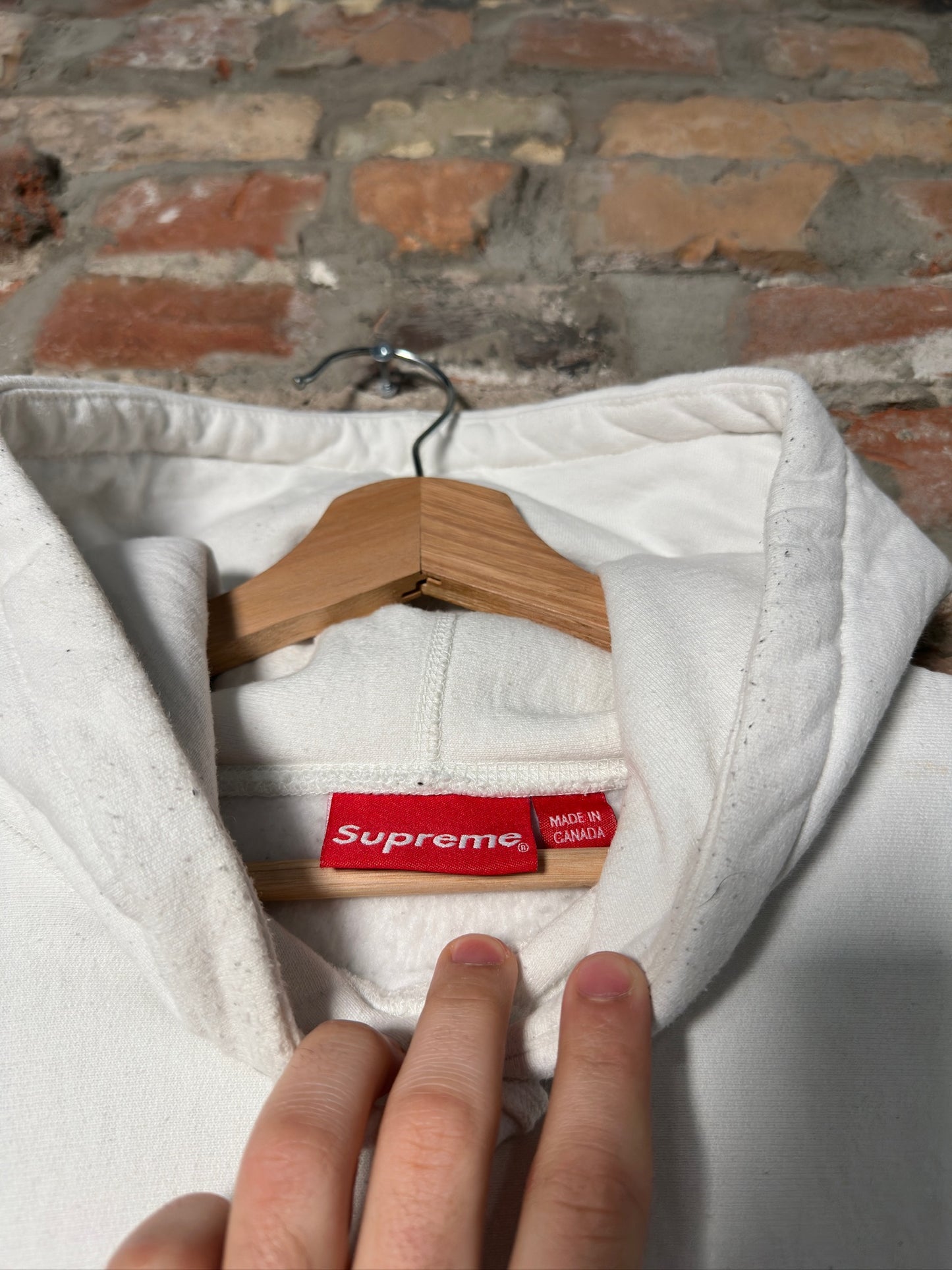 Supreme Box Logo Hoodie White FW23 Sz M