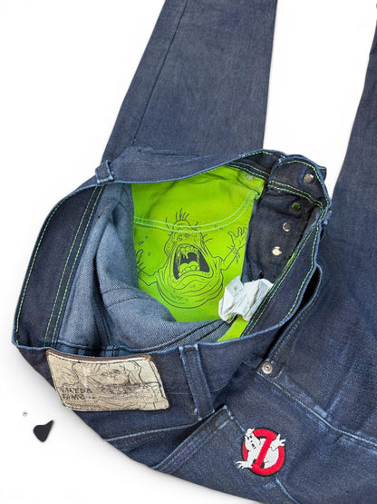 (28W) Vintage Naked & Famous x Ghostbusters Jeans
