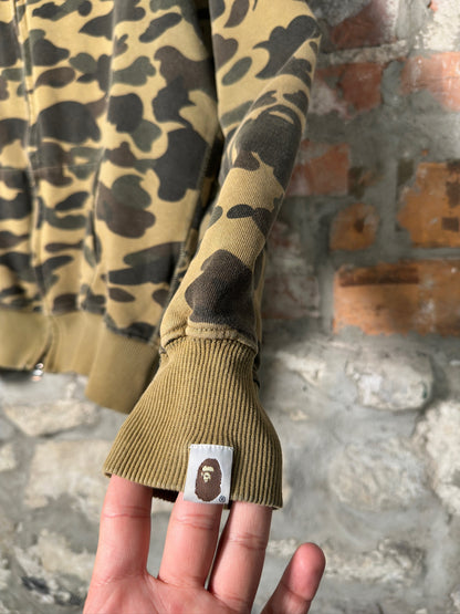 Bape Full-Zip Camo Shark Hoodie Sz M
