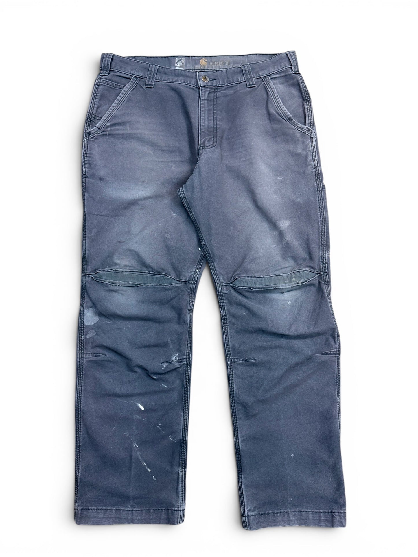 (36") Vtg Carhartt Grey Carpenter Pants