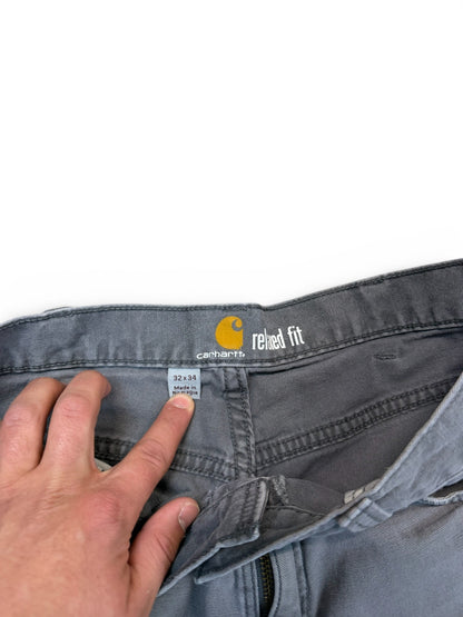 (32") Vtg Carhartt Grey Cargo Pants