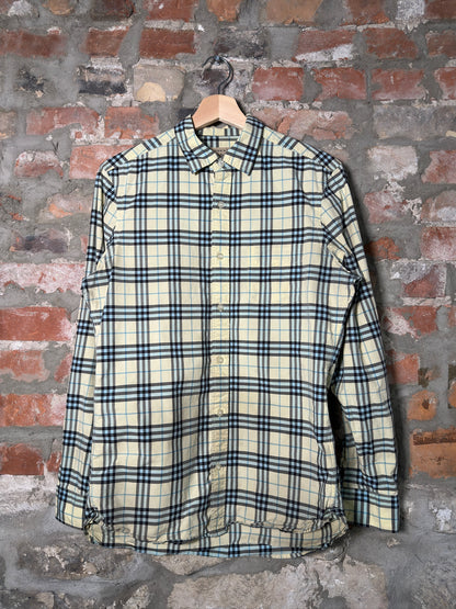 Burberry Button-Up Plaid Shirt Sz S